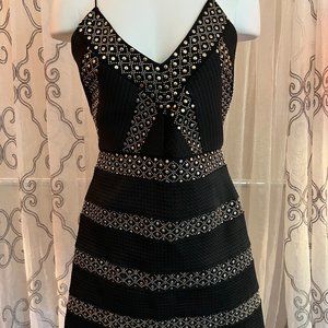 Sexy Studded Dress - Black